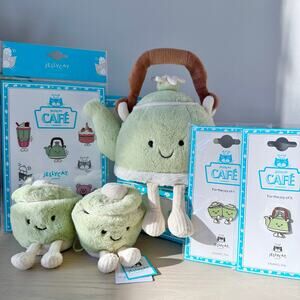 Jellycat Shanghai Exclusive Amuseables Teapot and Tea Cup Set - AUTHENTIC ‼️